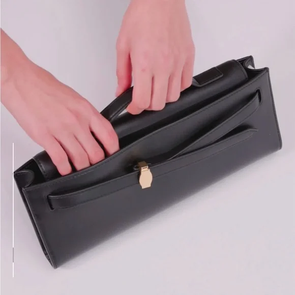 BNWT Veronica Beard Black Dash Clutch - Picture 3 of 9